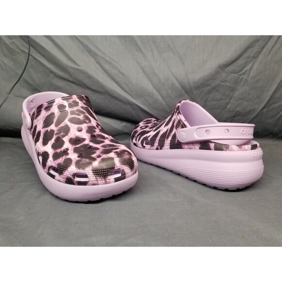 Crocs Animal Cutie Clogs Platform Leopard 207838-90L Girls Size 5 NEW WITH TAGS! - Picture 1 of 6